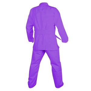 ชุดเครื่องแบบคาราเต้จิว-จิตสึสไตล์บราซิลสีม่วงปักโลโก้ได้ตามต้องการชุดยูโดซักได้ - Product Image 2