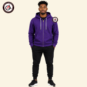 Sudadera con Capucha de Forro Polar para Hombre, con Bordado Omega en la Parte Delantera, al por Mayor |   Bordado Personalizado Transpirable y Ecológico - Product Image 4