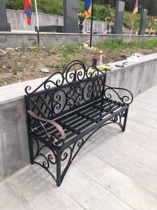 Custom Wrought Iron <b>Table</b> and Chairs Luxury Iron <b>Table</b> Set Decorative Outdoor Furniture for Gardens Patios Villas - Product Image 6