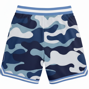Pantalones Cortos de Baloncesto para Hombre, Camuflaje, Cintura Media, Elásticos, 100% Poliéster, Transpirables, Estampado por Sublimación, Ropa Deportiva Informal - Product Image 2