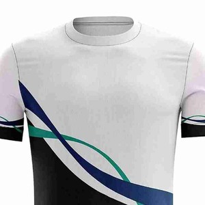 Camisetas ELIXE SPORTS para Hombre, Corte Regular, Transpirables, de Secado Rápido, Cuello Redondo, Estampado Digital Sólido, Tejido de Poliéster/Algodón - Product Image 3