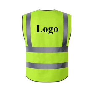 Gilet de sécurité multi-poches réfléchissant haute visibilité en polyester imperméable avec LED clignotante Classe 2 pour uniforme de travail de construction - Product Image 3