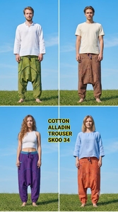 Wholesale Cotton Sama Aladdin <b>Trousers</b> <b>Women</b> Yoga <b>Baggy</b> Boho Style Loose Fit Winter Breathable Eco-Friendly Vintage Washed Waist - Product Image 6