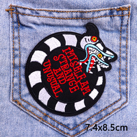 Patch Bordir Kain Felt Nonwoven Ramah Lingkungan yang Dapat Disesuaikan, Bergaya Trippy Pop Culture, Glitch Art, Anime Retro, Aplikasi Sete, Jahit Sendiri, Custom