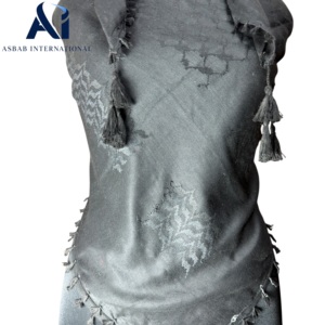 Wholesale <b>Black</b> Shemagh <b>Scarf</b> Ghutra Iraqi Omani Yemeni Arab Headscarf Bulk Traditional Keffiyeh Manufacturer & Exporter - Product Image 2
