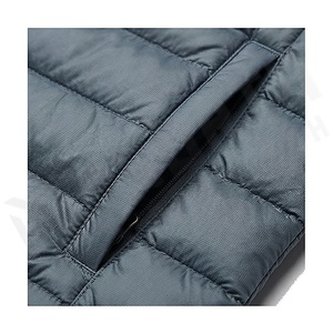 Hooded Quilted Waterproof <b>Bubble</b> Jacket Black Full Sleeve Winter Windproof Cotton Shell Knitted Fabric Polyester Filling Stand - Product Image 5