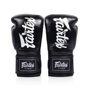 ถุงมือชกมวย Fairtex รุ่นใหม่ หนังแท้สั่งทำพิเศษ สายรัดแบบปรับได้ OEM บุโฟมปรับระดับได้ รองรับแรงกระแทกสูง - Product Image 6