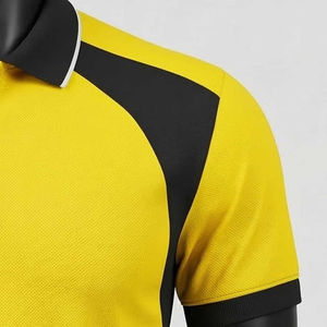 Chemise unisexe d'été à manches courtes en coton tricoté, imprimée sur mesure, anti-plis, respirante, élégante, avec col et poche - Product Image 5