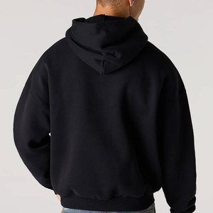 High Quality Custom Brand Low MOQ Heavyweight Pullover Hoodie 500GSM 100% Cotton Breathable Winter Printed No <b>String</b> Embroidery - Product Image 3