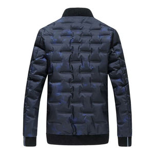<b>Men</b>’s Slim Fit Quilted Bomber <b>Jacket</b> <b>Lightweight</b> Puffer Style Windproof Nylon Zip <b>Jacket</b> Streetwear Casual Winter Wholesale - Product Image 2
