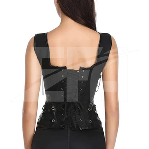 ชุดคอร์เซ็ทสีดำเซ็กซี่สำหรับผู้หญิง ชุดกระชับสัดส่วนแบบคอร์เซ็ทสำหรับผู้ใหญ่ คอร์เซ็ทกระชับเอวใต้หน้าอก คอร์เซ็ทกระชับสัดส่วนรัดรูป สำหรับผู้หญิง - Product Image 6