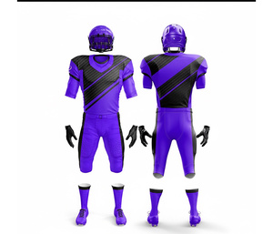 Tenue d'équipe de football américain personnalisée – Maillot et pantalon |   Ensemble de football avec maillot et pantalon |   Vêtements de sport en polyester respirant - Product Image 3