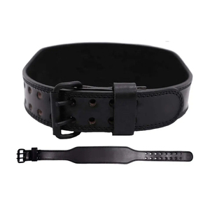 Weightlifting Gym Training Cowhide Leather Belt Sustainable Professional Non-Slip Buckle Closure Powerlifting Belt - Product Image 1
