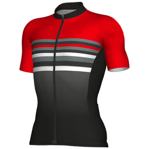 Maillot de Ciclismo para Hombre, Manga Corta, Negro y Blanco, con Cierre de Cremallera, Ajustado, Transpirable, de Poliéster, para Verano - Product Image 5