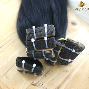 Extensiones de Cabello Humano Virgen Vietnamita Liso Natural Negro, Doble Trama, Venta al por Mayor - Product Image 4