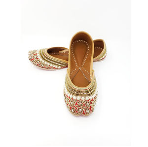 Zapatos Tradicionales Chappal/Khussa para Mujer, Planos y Ligeros, en Colores Mixtos - Product Image 3