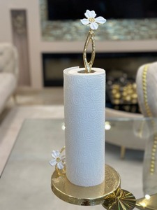 Modern Mint Green Plastic Paper <b>Towel</b> <b>Holder</b> Freestanding Countertop Stand with Wave Design for <b>Kitchen</b> - Product Image 5