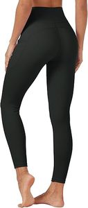 Wholesale Custom Logo Women's <b>High</b> <b>Waisted</b> Breathable Casual <b>Leggings</b> with Pockets Double Brushed Polyester Knitted Fabric - Product Image 3