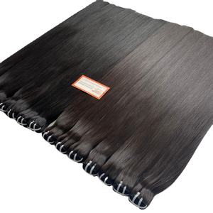 Cheveux humains 100% vietnamiens bruts Bunlde trame os soyeux cuticule droite alignée prix usine Extensions de cheveux vierges Remy - Product Image 1