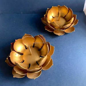 Gravure impression or bougeoir pot de cire parfait pour la maison mariage Restaurant fournitures parfumé pot de cire et conteneur - Product Image 6