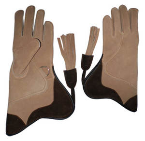 Guantes de Cetrería de Doble Capa de Cuero, Guantes de Entrenamiento de Aves Resistentes a Cortes, Guantes Duraderos para el Manejo de Halcones - Product Image 1