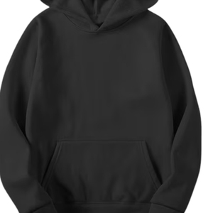 Sweat-shirt à capuche oversize délavé vintage noir en coton épais, coupe ample, style streetwear, pour hommes et femmes - Product Image 6