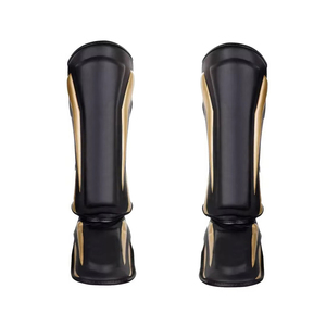 Nouveauté : protège-tibias Muay Thai personnalisés avec logo, style professionnel, fabrication sur mesure, couleur personnalisée, en vente. - Product Image 2