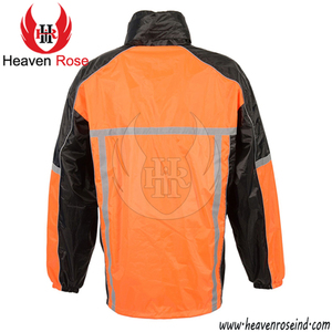 <b>Waterproof</b> Reflective Rain Suit Jacket & Pants Set Windproof Motorcycle Rainwear OEM Wholesale B2B Custom Logo 2-Piece - Product Image 5