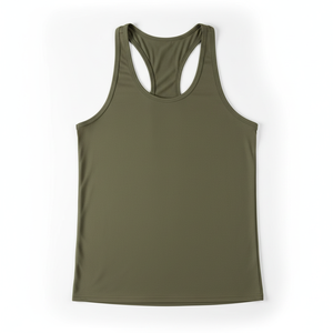 Racerback Fitness Tank Top <b>For</b> <b>Men</b> In Quick Dry Breathable Cotton Fabric With Open Shoulder Design Gym Training <b>Singlet</b> - Product Image 5