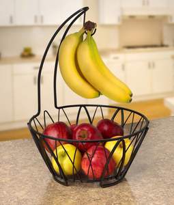 Corbeille à fruits décorative en métal pour un rangement et une présentation élégants sur le comptoir de cuisine ou la table à manger - Product Image 4