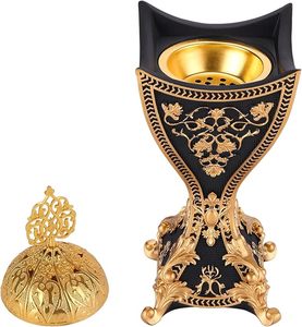 Traditional Metal Bakhoor <b>Incense</b> <b>Burner</b> Arabic Design for Oud Chips Home Aroma and Middle Eastern Decor Religious Eco-Friendly - Product Image 3