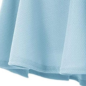Jupe courte plissée trapèze pour femme, couleur unie, taille élastique, en mousseline, logo personnalisé, séchage rapide, Jupes pour femme - Product Image 5
