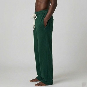 Custom Wide Leg Sweatpants Heavyweight Cotton Fleece Relaxed Fit Drawstring <b>Joggers</b> Casual Streetwear <b>Loose</b> Fit Pants For <b>Men</b> - Product Image 3