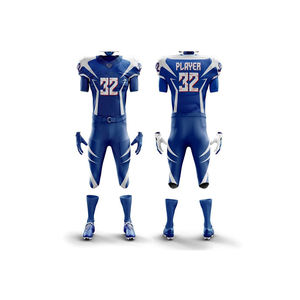 ชุดยูนิฟอร์มอเมริกันฟุตบอลแบบพรีเมียมสั่งทำพิเศษ ผ้าโพลีเอสเตอร์ 100% แบบซับลิเมชั่น ออกแบบชุดทีมของคุณเองได้  ขั้นต่ำในการสั่งซื้อน้อย ผลิตจากโรงงาน - Product Image 4