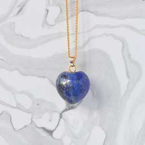 Collier avec pendentif en forme de cœur en cristal, chaîne en or, bijoux de guérison spirituelle - Product Image 2