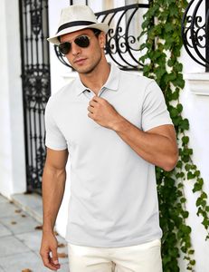 Camiseta Polo de Algodón Premium para Hombre, Tejido Transpirable y Suave, Manga Corta, Cuello Clásico, Corte Casual Elegante, Logotipo Personalizado, Suministro al por Mayor - Product Image 4