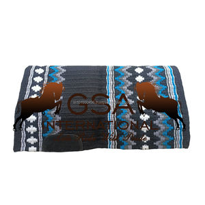 Tapis de spectacle équestre Western 34x42, fabriqué à la main à partir de 100% de laine de Nouvelle-Zélande pour les cavaliers, au meilleur prix - Product Image 2