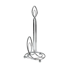 Hot Trending Classic <b>Black</b> Powder Coated <b>Paper</b> Towel Holder with Sturdy Round Base Countertop Napkin Stand - Product Image 4