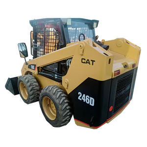 Chargeuse sur pneus CAT 246D d'occasion de haute qualité, 5 tonnes, moteur Caterpillar, faible nombre d'heures, équipement de construction d'occasion - Product Image 5