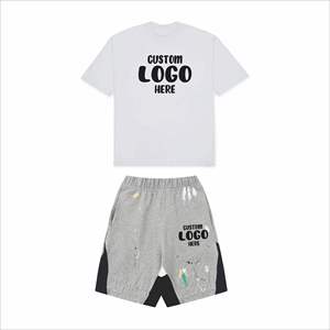 Ensemble deux pièces homme haut de gamme : T-shirt sport et short à manches courtes coupe ample – Collection été - Product Image 2