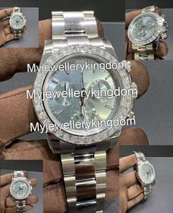 Top Quality Luxury Movement Automatic <b>Mechanical</b> <b>Watches</b> for Men VVS1 Moissanite Bezel Sapphire Case Gift Box Design - Product Image 2