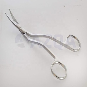 Ciseaux à broder double courbe de 6 pouces pour la couture à la machine Ciseaux à couper le fil de précision Ciseaux en acier inoxydable - Product Image 4