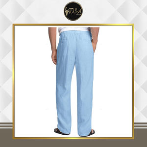 Pantalones Casuales para Hombre, Mezcla de Lino y Viscosa de Primera Calidad, Ligeros, Transpirables y Sostenibles, Suministro Directo de Fábrica, Precio Bajo - Product Image 2