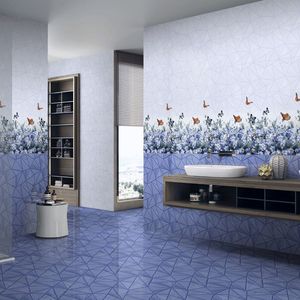 300x600 white glossy ceramic wall tile elegant minimalist surface ideal for office interiors commercial buildings large format - Product Image 3