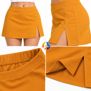 La elegante silueta entallada y corta de la minifalda para mujer la convierte en fácil de combinar con tops modernos, calzado y un estilo sencillo y fresco. - Product Image 6