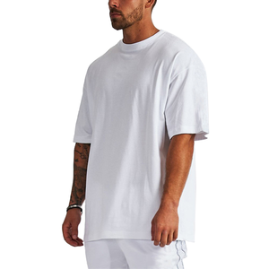 Camiseta de Alta Calidad 100% Algodón, Corte Cuadrado, 275 g/m², Camiseta Casual Holgada para Hombre, 100% Algodón, Camiseta Lisa Personalizable, Corte Cuadrado - Product Image 2