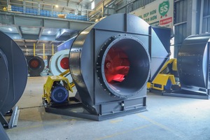 Ventilateur centrifuge à entraînement par courroie en acier au carbone pour machines, extracteur de cuisine, four tunnel, séchoir à riz et céréales CPL-1-NoI - Product Image 3