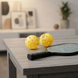 Nouvelle balle de pickleball pour adultes de 16 mm avec un design à trous ronds, légère, en plastique écologique, pour l'entraînement et la pratique des sports de plein air - Product Image 4