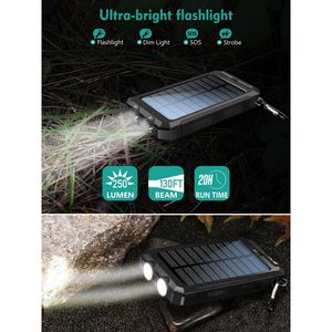 10000mAh portatile banca di energia USB-C caricatore solare con batteria Mobile per il telefono - Product Image 5