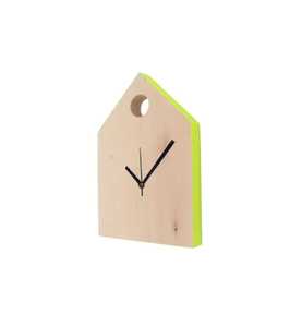 Set of Three Wooden Desk <b>Clocks</b> Dark Medium Light Finish Engraved Numbers Art Deco Design Temperature <b>Mechanical</b> Home Office - Product Image 3